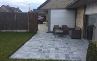 Aanleg van oprit Kandla Grey + terras.